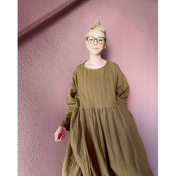 RATA❤️長度可以選擇❣️深色材質的成人蓬鬆連身裙❤️成人可愛優質材質❤️長季節 第9張的照片