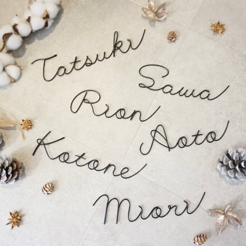 オーダー承ります Halloween ワイヤーアート クラフト レタリング