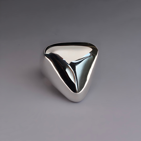 Triangular Prismatic Ring / SV925 2枚目の画像