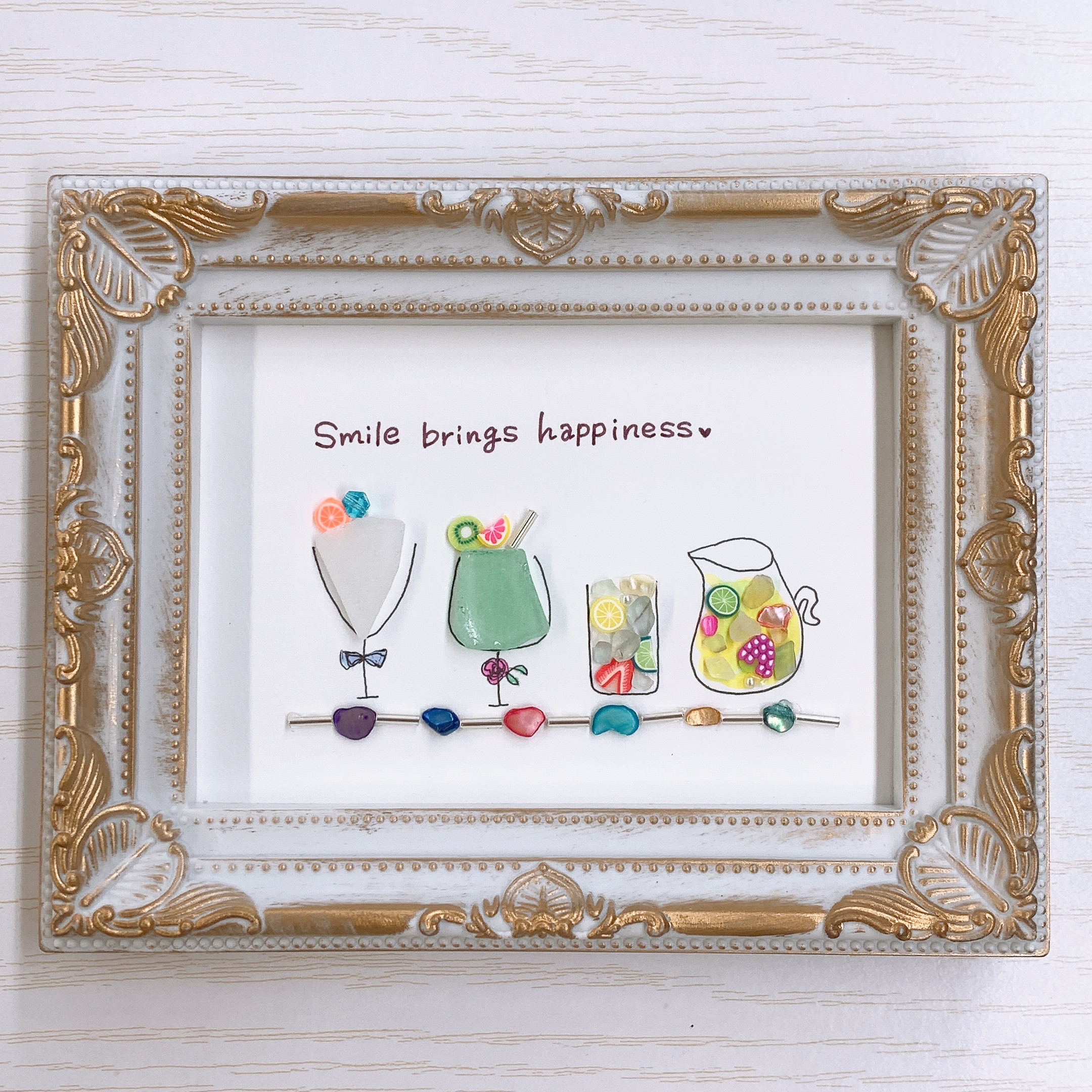 シーグラスアート『Happy 苦かっ Easter カクテル.。.:*☆』