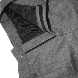 Herringbone Tweed Jacket＋Pants 2P SET UP grey セットアップ グレー 綺麗め 15枚目の画像