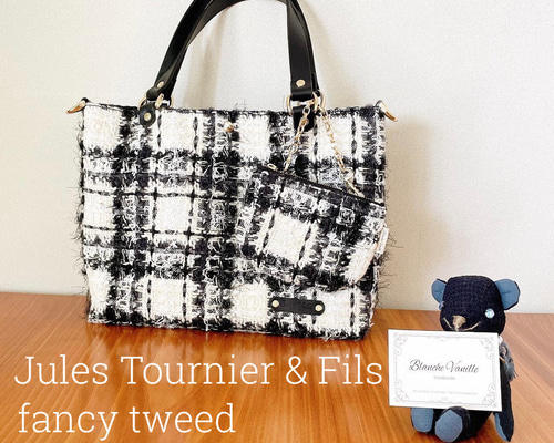 1867.ハンドメイド　ファスナーバッグ　ジョリーフルール コラージュ柄 1867.ハンドメイド ファスナーバッグ ジョリーフルール コラージュ柄