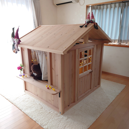 木製キッズハウス 組立て式 キット 国産 杉 宮崎県産【受注製作
