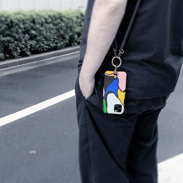 PAPIER TIGRE × COVERARY コラボ レザー スマホケース iPhone 本革#mm00000639 16枚目の画像