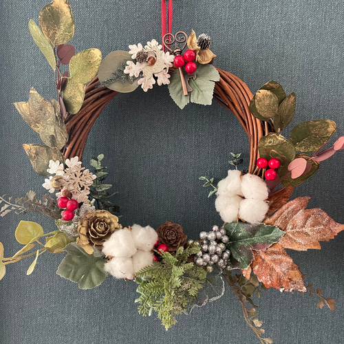 再販】特集掲載作品♪ 【Xmas直前割引】深い森のクリスマスリース