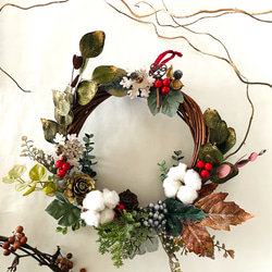 再販】特集掲載作品♪ 【Xmas直前割引】深い森のクリスマスリース