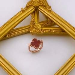 18K マザーオブパール　ピアス　クローバー　四葉 ◇ヴァンクリーフアンドアーペル◇四葉クローバー 18K ピアス