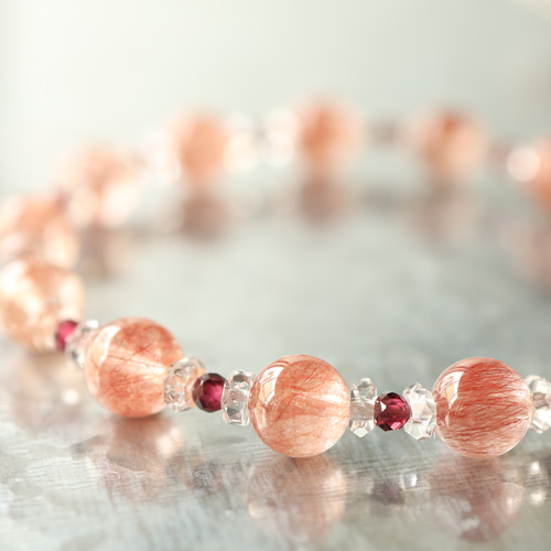 ☆ルチルを愛する人の為に☆…☆レッドルチルクォーツ：8ミリ＆ロード