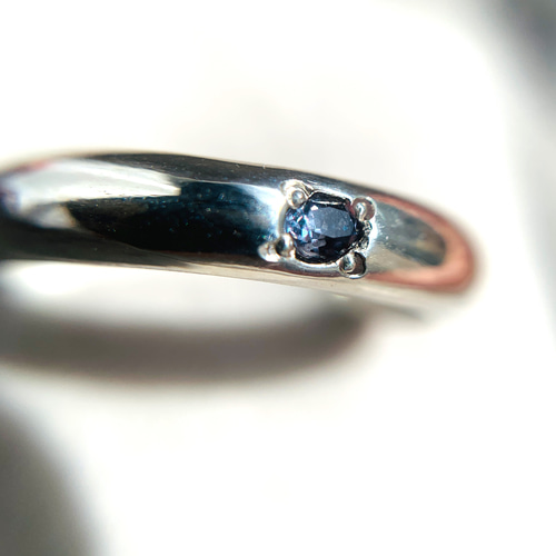 カラーチェンジベキリーブルーガーネットのリング《送料無料》/SV950