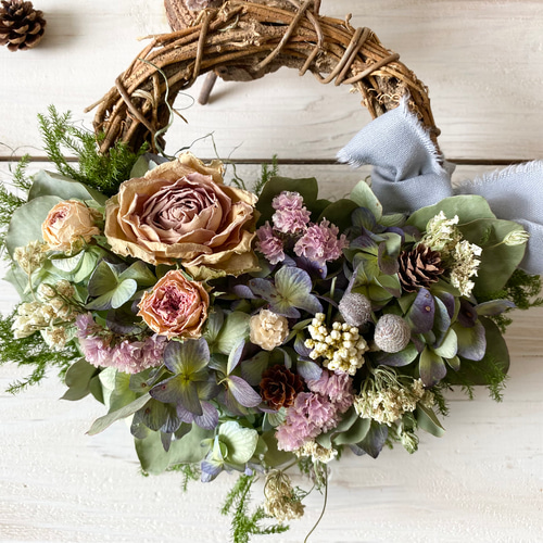 8.秋色紫陽花ハーフリース 1.秋色紫陽花ハーフリース
