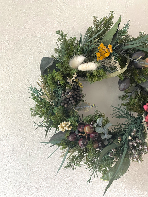 2023 ■クリスマスリース■Christmas wreathe キャンドルリース　クリスマスツリー　冬　リース 4枚目の画像