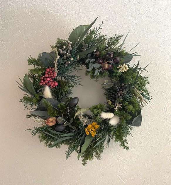 2023 ■クリスマスリース■Christmas wreathe キャンドルリース　クリスマスツリー　冬　リース 2枚目の画像