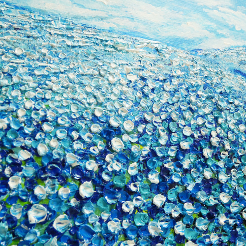 油絵 絵画 ネモフィラの丘【A2 】 絵画 HR 通販 16580340 油絵 絵画 ネモフィラの丘【A2 】 絵画 HR 通販 16580340