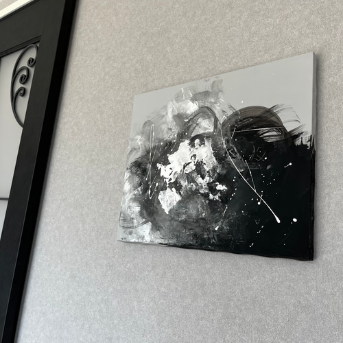 現代アート 45.5×38㎝ 大きめ モダン アートパネル インテリア 抽象画
