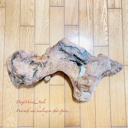 天然木コブ置物 飾り台付き