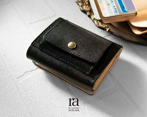 RE:FORM ブラック ミニ財布 コンパクト RE:FORM コンパクト財布 黒 新品 RE:FORM ブラック ミニ財布