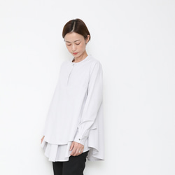 Kasane blouse / ghostwhite 1枚目の画像