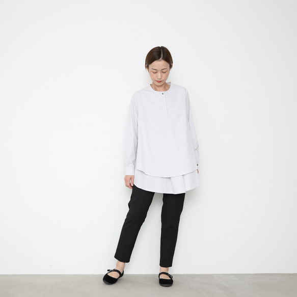 Kasane blouse / ghostwhite 5枚目の画像