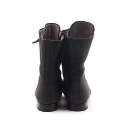 <受注生産>race up long boots <black>/カンガルー革ほか/革靴/b01103 2枚目の画像