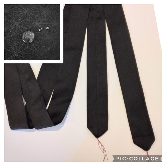 付け下げ　紋なし　たたき染　ブラック　グリーン　着物　013a d 着物：21,000円～40,000円 - 銀座きもの青木｜長く大切に着続け