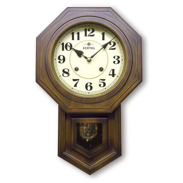 ボンボン 時打ち 振り子時計(八角） アラビア 　 1枚目の画像