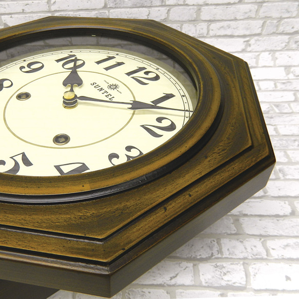 ボンボン 時打ち 振り子時計(八角） アラビア 　 3枚目の画像