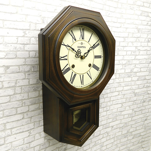 さんてる suntel 掛け時計 八角渦ボン時計 QL688 時計 さんてる 振り子