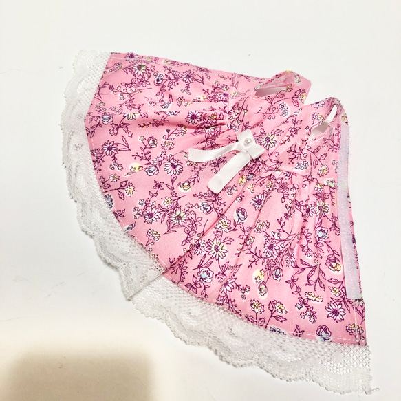 りかちゃん　服　ワンピース　ピンク花柄 2枚目の画像