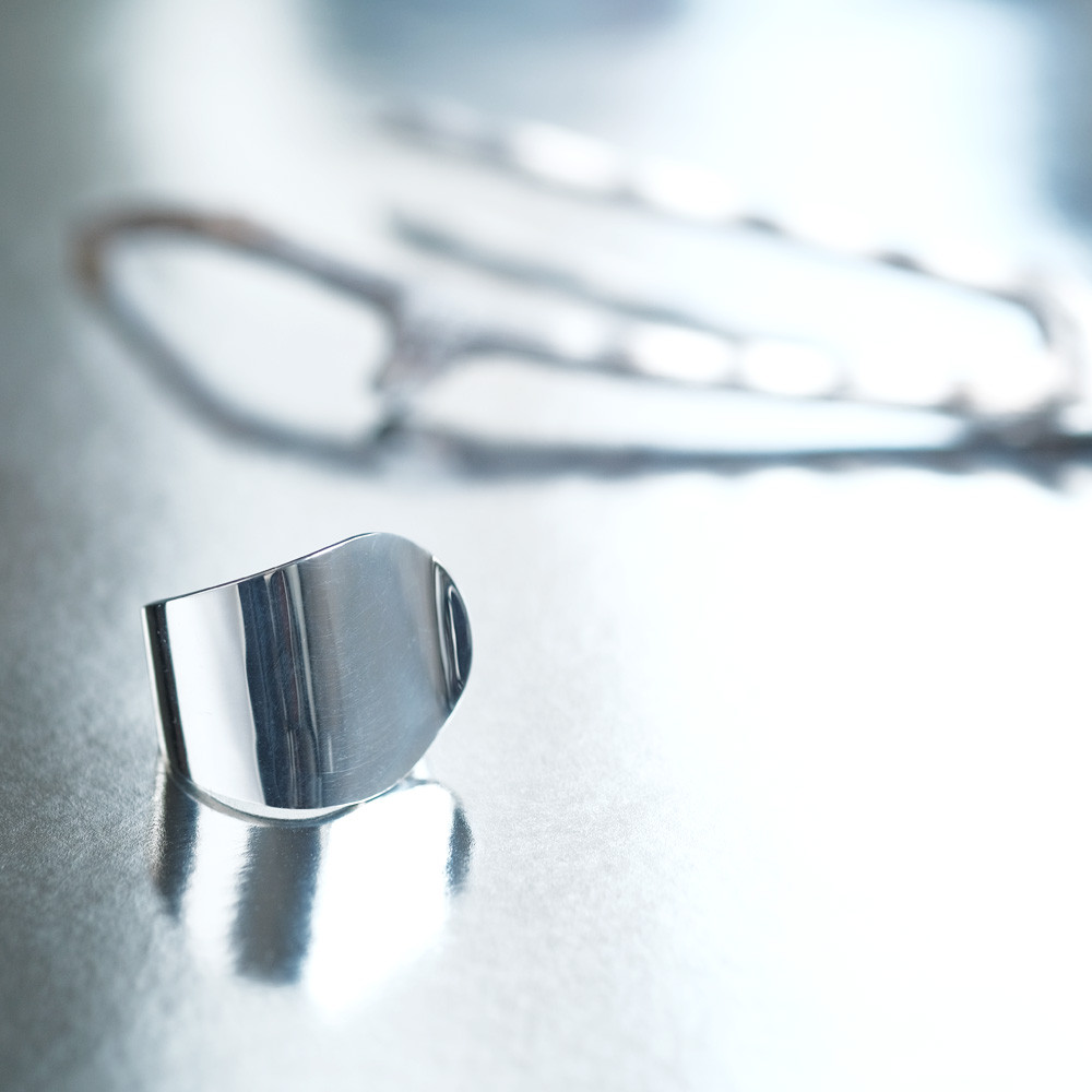 極太 ウェーブ リング シルバー925