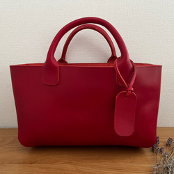 ☆定番☆黒シュリンクレザーのミニトートバッグSサイズ姫路