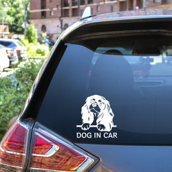 カッティングステッカー DOG IN CAR アメリカンコッカースパニエル 3枚目の画像