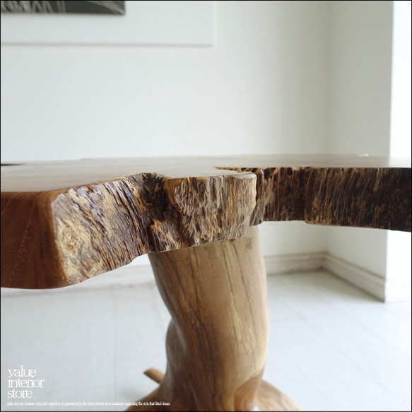一枚板 無垢材 プリミティブサイドテーブルWS02 カフェテーブル コーヒーテーブル 花台 飾り棚 ナチュラル 三大銘木 9枚目の画像