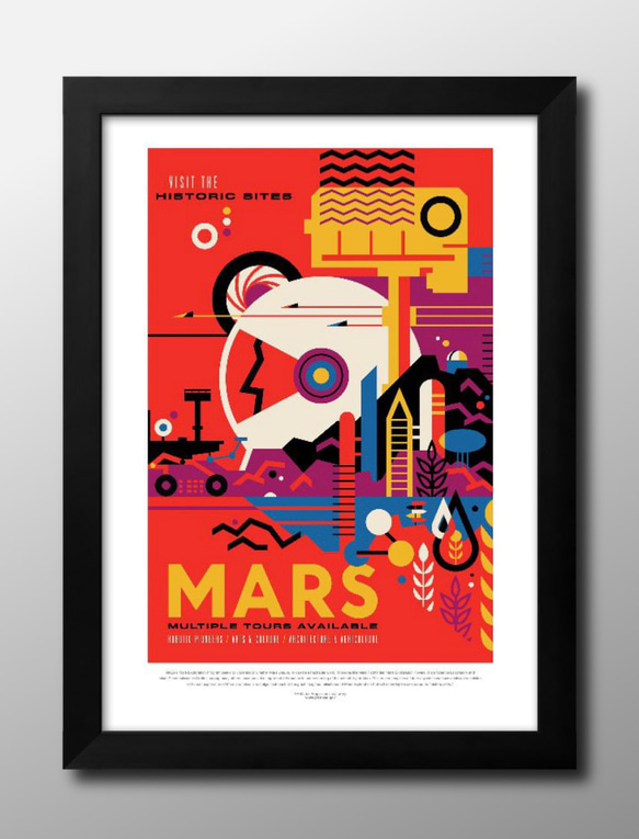 1697 ポスター 絵画 A3サイズ『NASA 未来ビジョン 宇宙』アート
