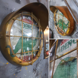 アメリカンガレージ  Sinclair DINO ウォールクロック  壁掛け時計  #ガレージ雑貨  #アメリカン雑貨 3枚目の画像