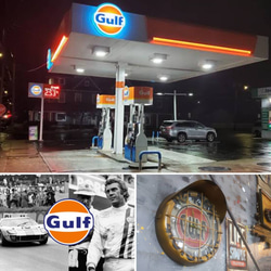 アメリカンガレージ  GULF ウォールクロック  壁掛け時計  #ガルフ #ガレージ雑貨  #アメリカン雑貨 1枚目の画像