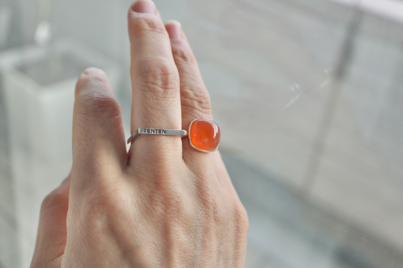 [petit tomatoes風味のcarnelian]ring 3枚目の画像