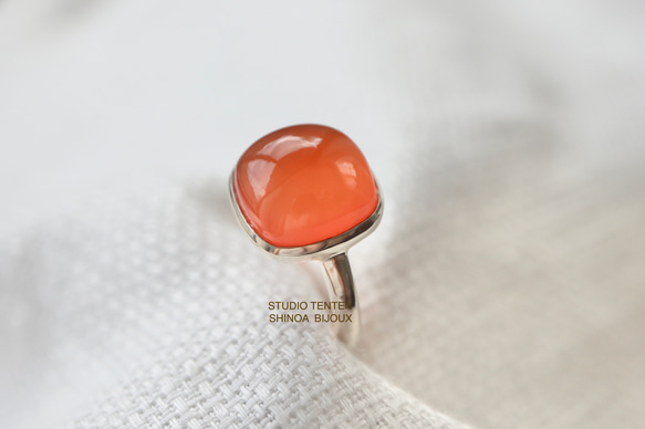 [petit tomatoes風味のcarnelian]ring 1枚目の画像