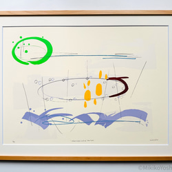 24時間以内に売れなければ300円シルクスクリーン応用絵画　「見つめるキャッツ」 24時間以内に売れなければ300円シルクスクリーン応用絵画
