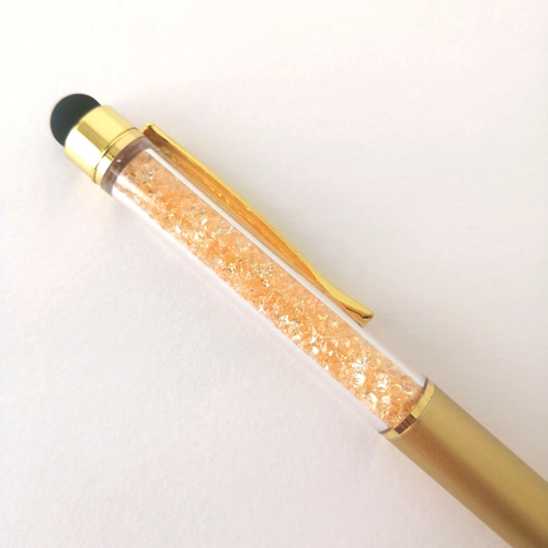 タッチペン付き キラキラ ビーズボールペン】 プレゼントにも