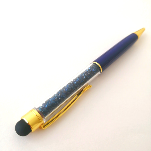 タッチペン付き キラキラ ビーズボールペン】 プレゼントにも❀ ハー