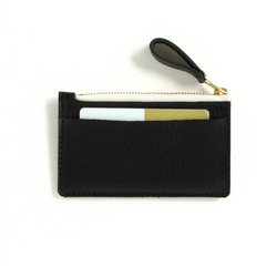 小さく薄いコンパクト財布 キャッシュレスウォレット｜ Italy本革・レザー （メンズ・レディース）　 2枚目の画像