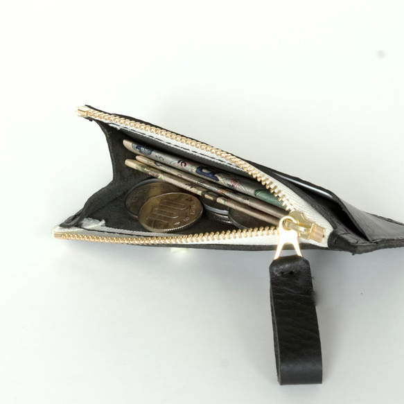 小さく薄いコンパクト財布 キャッシュレスウォレット｜ Italy本革・レザー （メンズ・レディース）　 10枚目の画像
