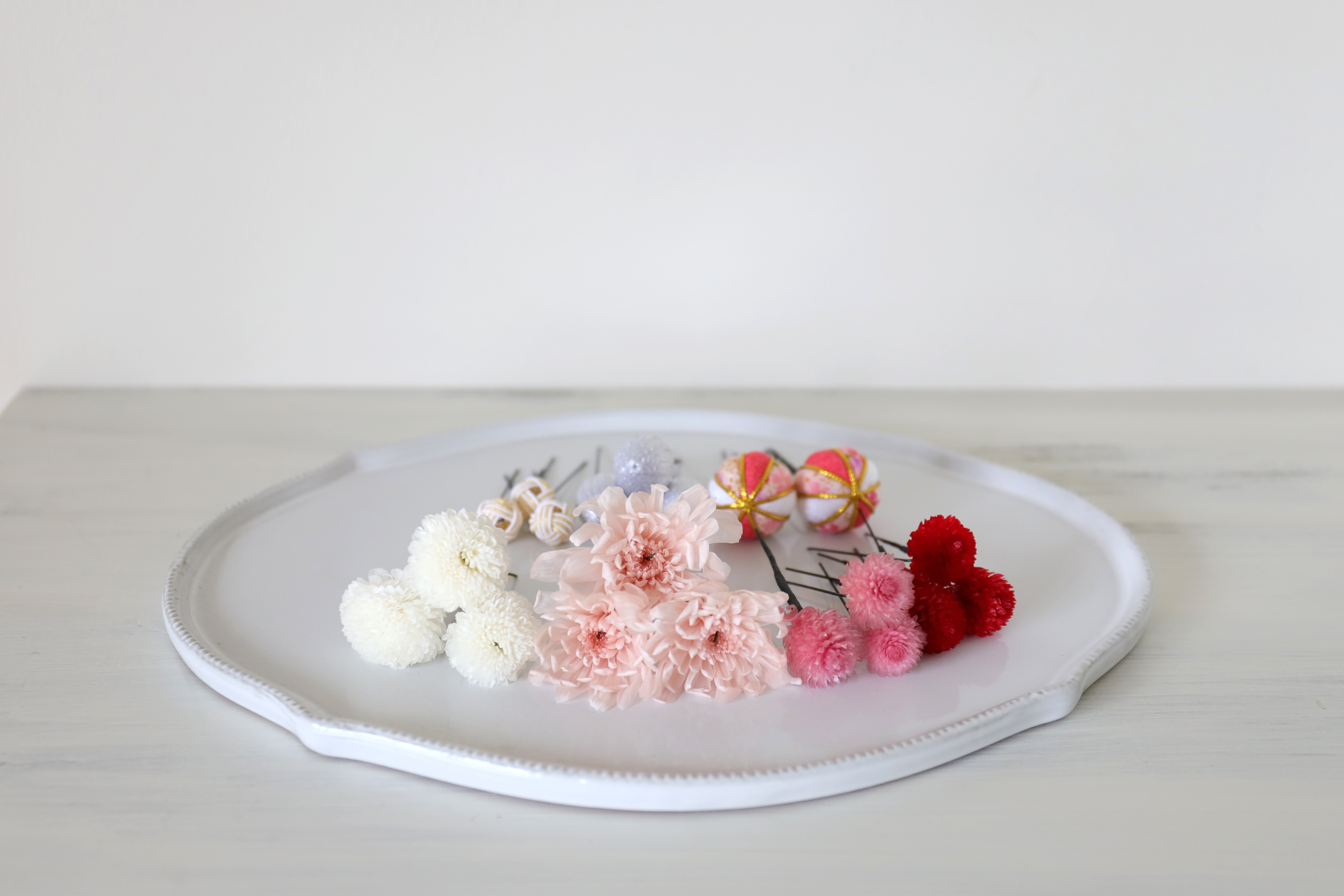 【和装ウェディング・成人式・卒業式・七五三】 ヘッドドレス -和ピンク- L #1075