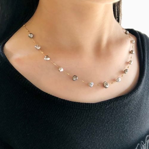 タヒチケシパールネックレスチャーム ペンダント