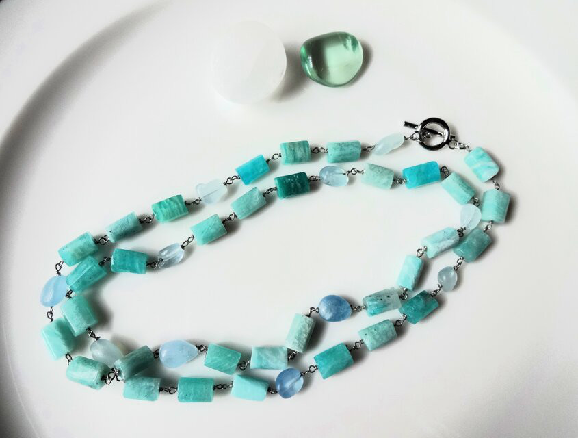 アマゾナイト　天河石ネックレス