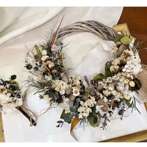 ナチュラルリースブーケ ブーケ ortensia(オルテンシア) 通販｜Creema  