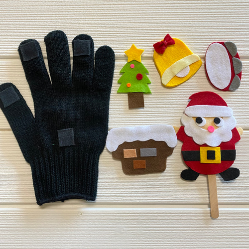 手袋シアター☆クリスマス☆サンタクロース☆冬 おもちゃ・人形 aoma