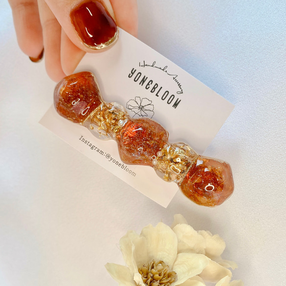 秋冬新作♡ ゴールドドット ベビーヘアクリップ ヘアクリップ リバティ