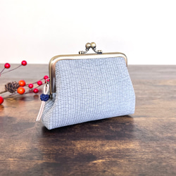 ヌビ＊がま口カード・小物入れ ミニ財布（グレー） その他ミニ財布