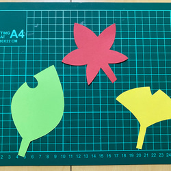 秋の壁面飾り　紅葉　イチョウ　11月 6枚目の画像